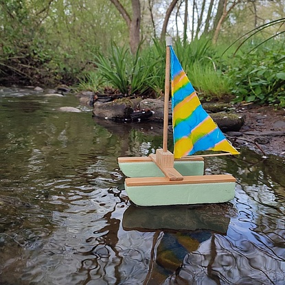 Boot auf dem Wasser Boot bauen